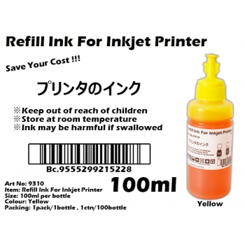 9310-Yellow Refill Ink For Inkjet Printer